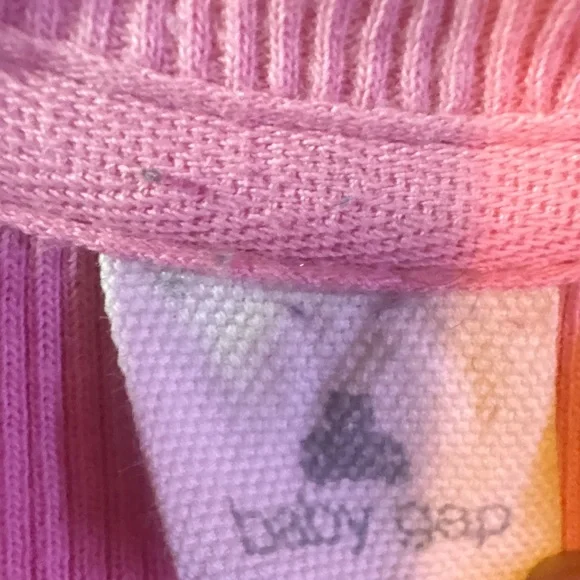 BABY GAP Ribbed Pink Ruffled Kids One Piece 3-6 months - Picture 4 of 7